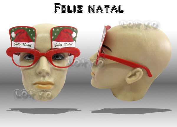 Óculos de festa feliz natal